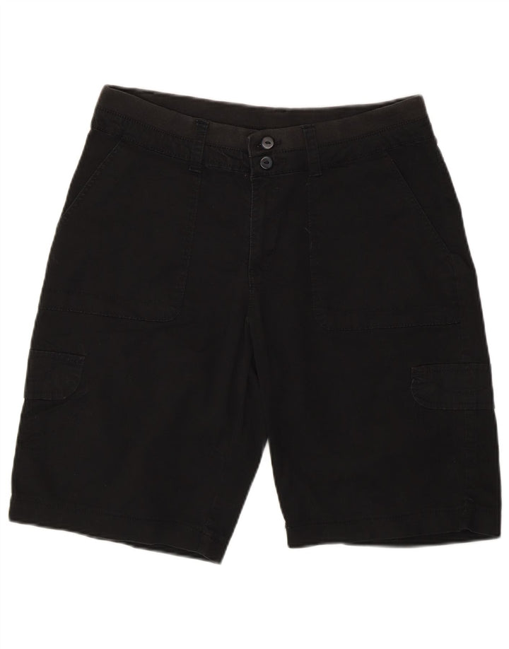 Shorts cargo feminino Lee com ajuste relaxado EUA 6 médio W28 algodão preto