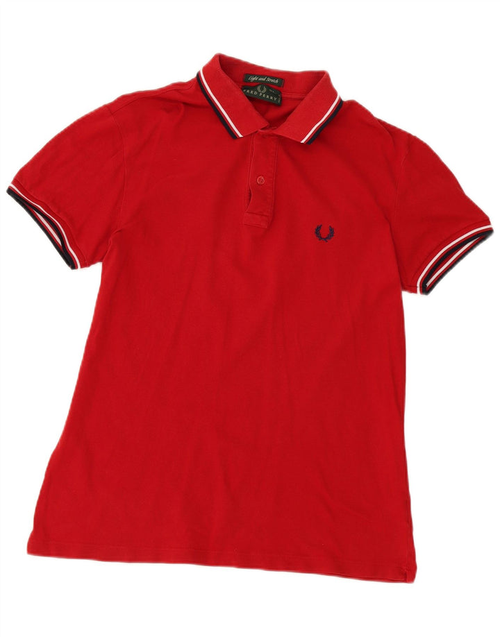 Camisa polo masculina Fred Perry médio algodão vermelho