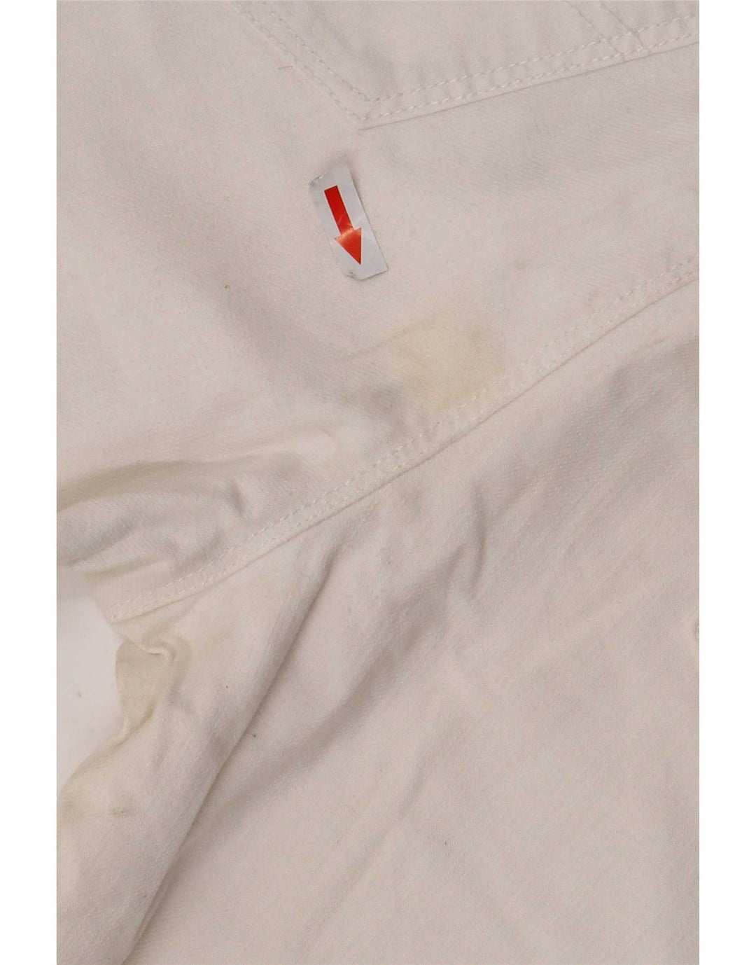 Rifle Masculino Jeans Reto W34 L32 Algodão Branco