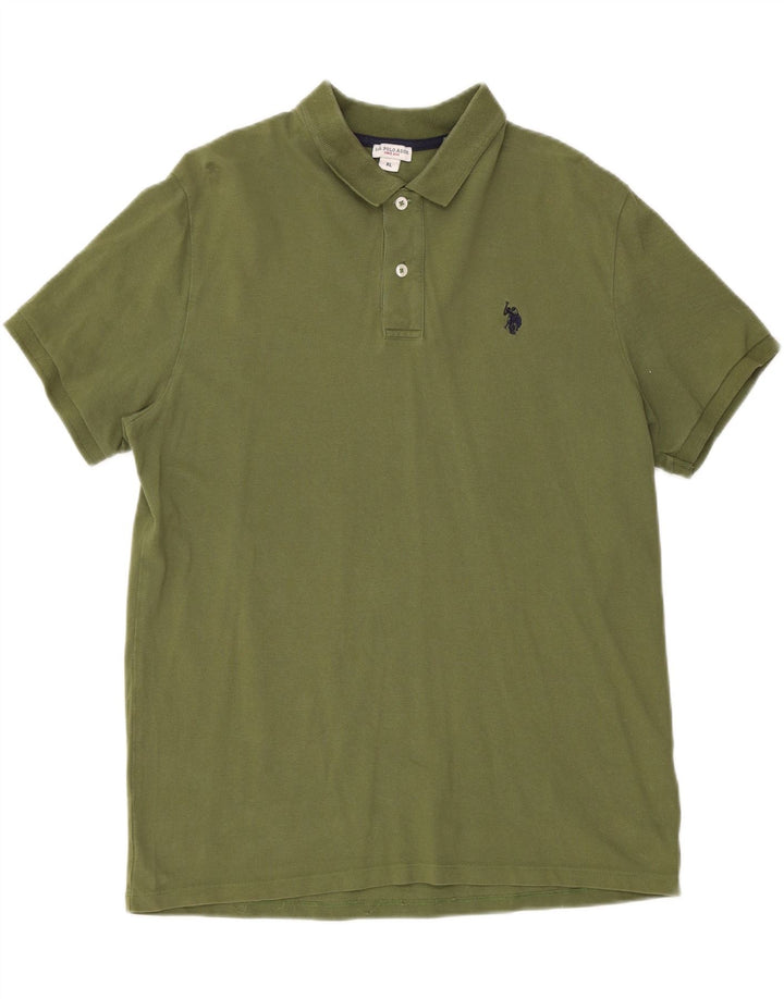 ASSN POLO DOS EUA. Camisa Polo Masculina XL Algodão Cáqui
