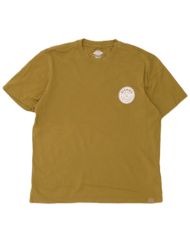 Camiseta gráfica masculina Dickies Top médio de algodão cáqui