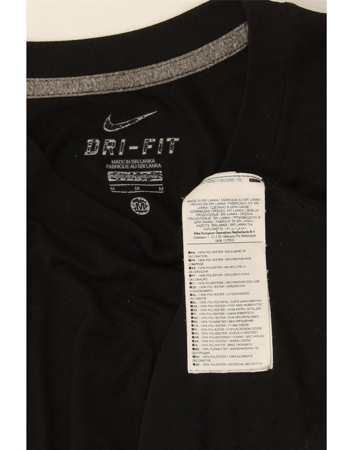 Camiseta Nike Masculina Dri Fit Top Médio Poliéster Preto