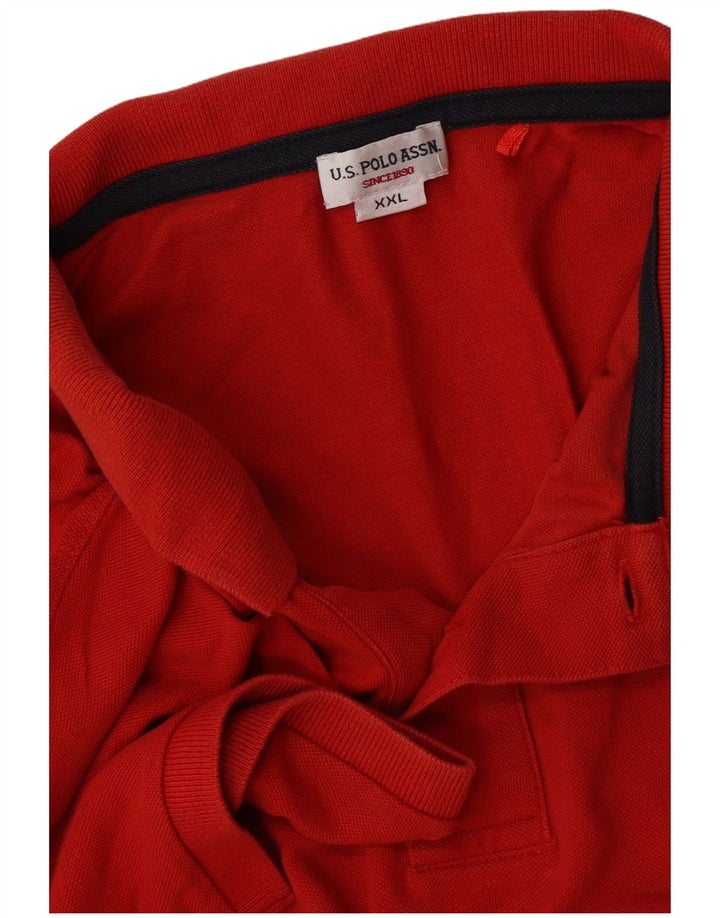 US Polo Assn. Camisa pólo masculina 2XL vermelha