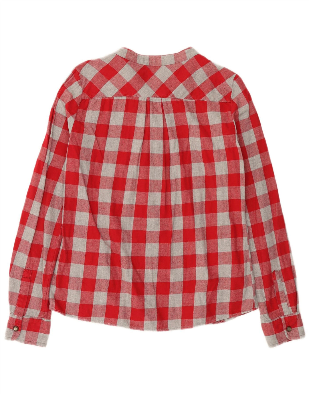 Pulôver feminino MAISON SCOTCH Reino Unido 12 algodão xadrez vermelho médio