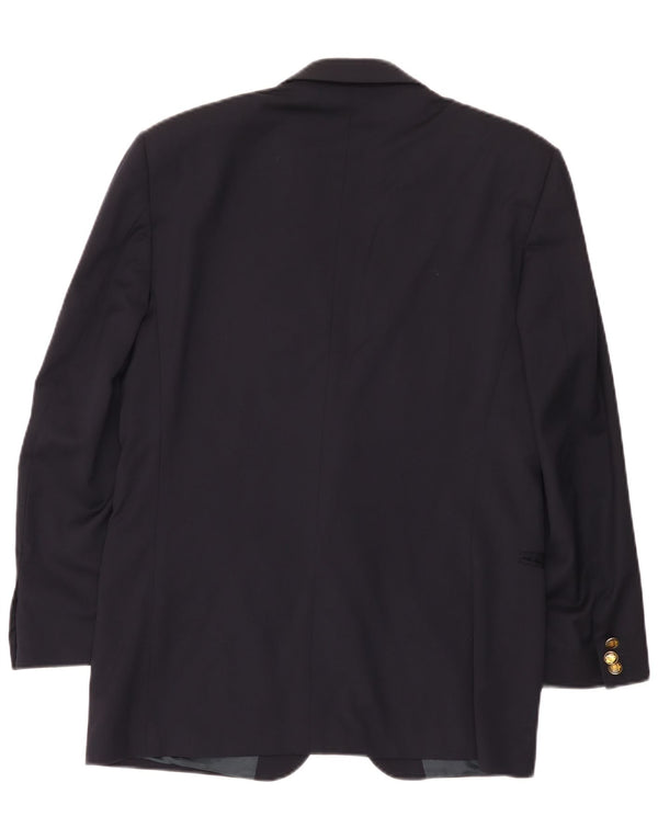 Jaqueta Blazer Masculina Ferre com 2 Botões IT 48 Lã Azul Marinho Médio