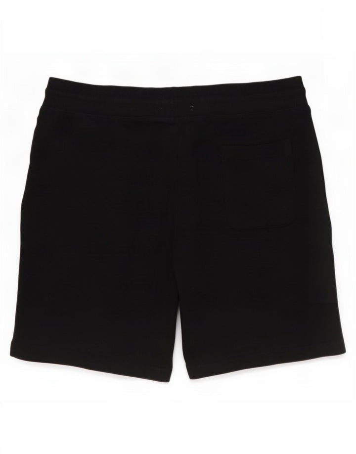 Shorts esportivos masculinos de ajuste regular da Marks & Spencer, algodão preto grande