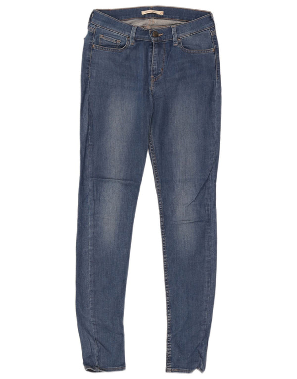 Calça jeans feminina Levi's 710 Super Skinny W29 L30 azul algodão
