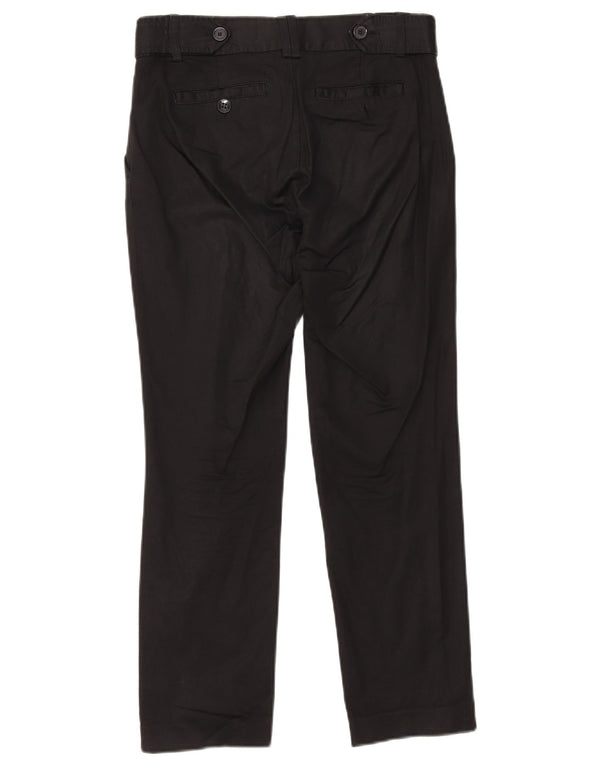 Calça feminina Zara Slim Suit EU 36 XS W26 L26 algodão preto
