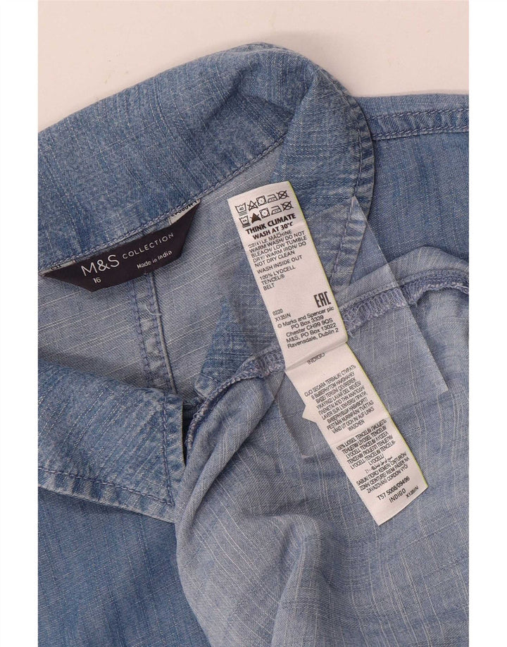 Macacão feminino Marks & Spencer UK 16 grande azul Lyocell