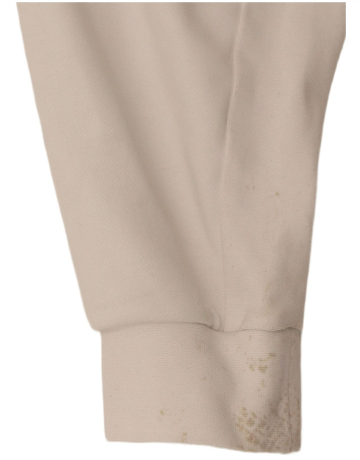 Nike Mens Dri Fit Moletom Jumper Médio Algodão Branco