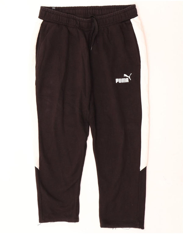 Calça de treino masculina Puma grande bloco colorido preto
