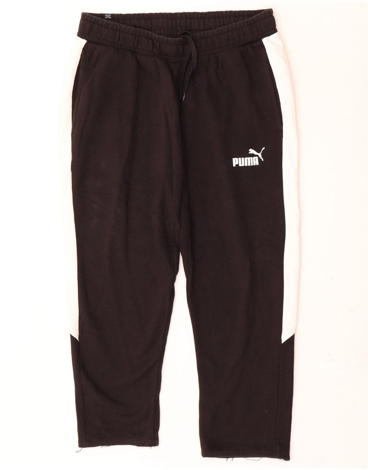 Calça de treino masculina Puma grande bloco colorido preto