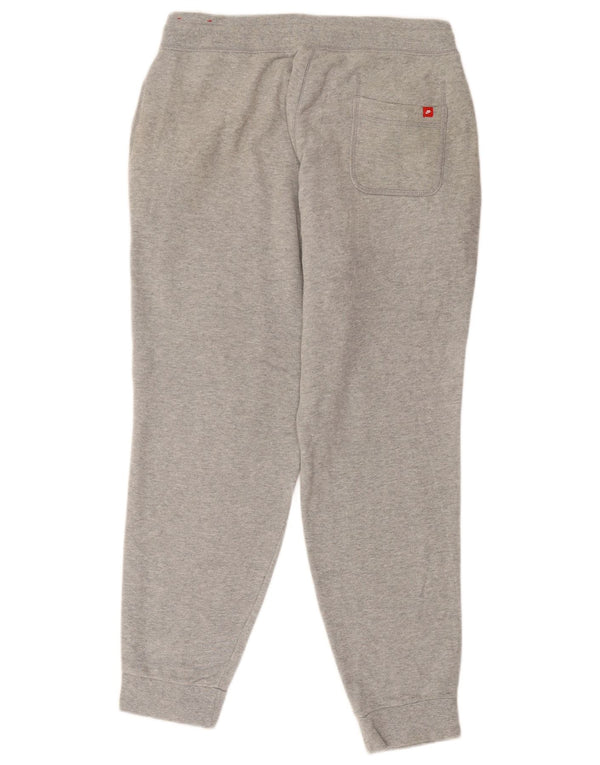 Calça de treino masculina Nike joggers grande algodão manchado cinza