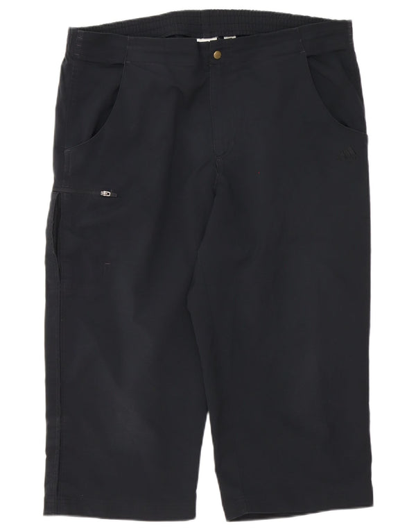 Adidas Mens Cargo Bermuda Shorts Médio W34 Poliéster Preto