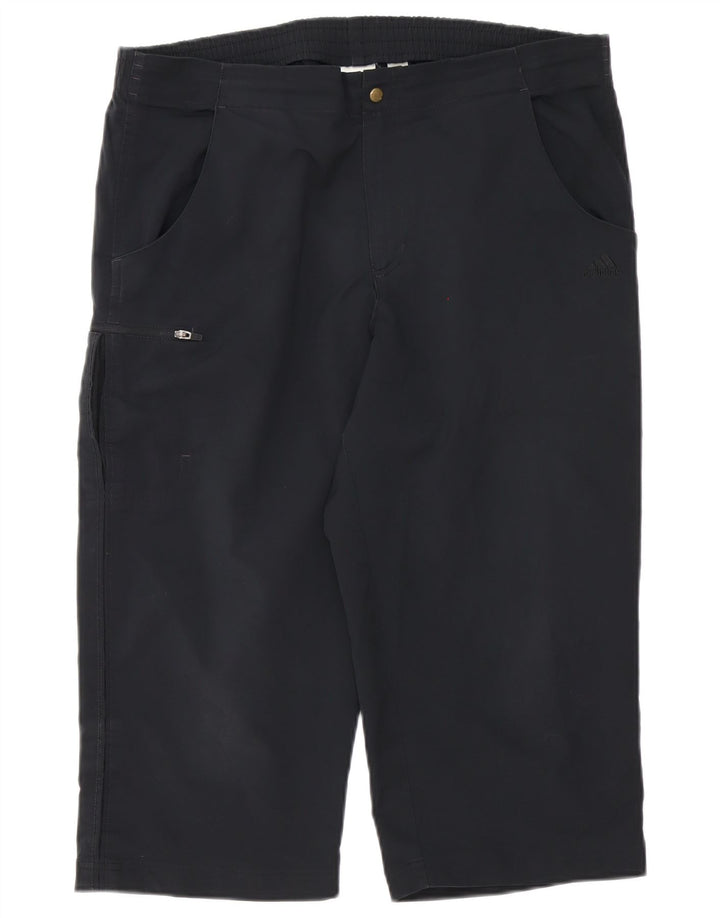 Adidas Mens Cargo Bermuda Shorts Médio W34 Poliéster Preto