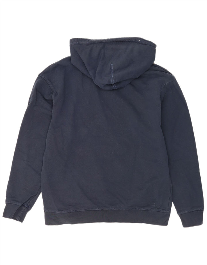 Suéter com capuz gráfico masculino Levi's médio azul marinho algodão