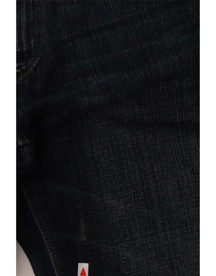 Calça jeans feminina Levi's 470 Straight W33 L34 azul marinho algodão