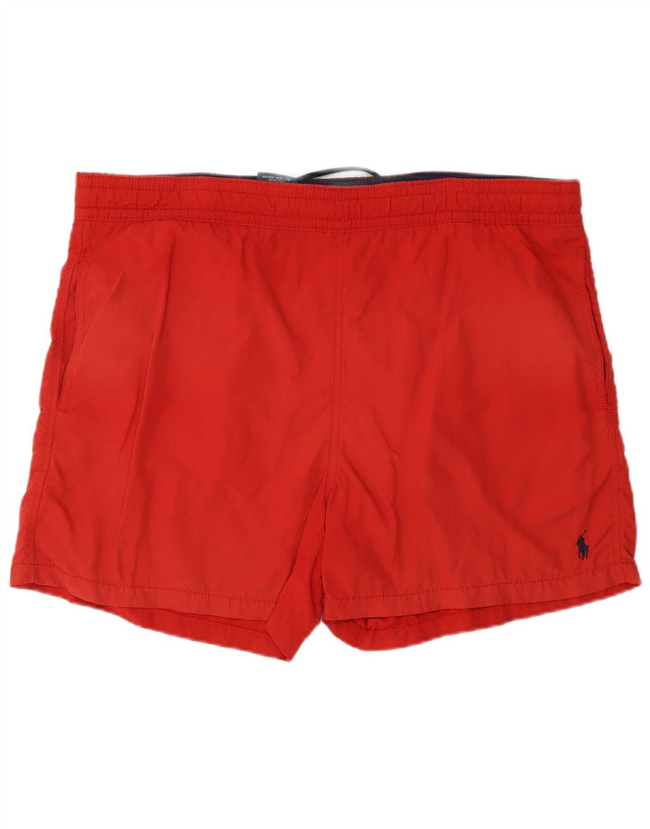 Polo Ralph Lauren Shorts de natação masculino médio poliéster vermelho