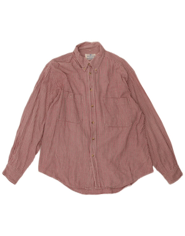 Camisa masculina Boggi grande guingão vermelho