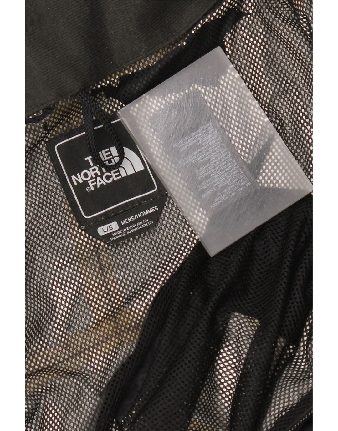 Jaqueta de chuva masculina com capuz The North Face UK 40 grande nylon preto