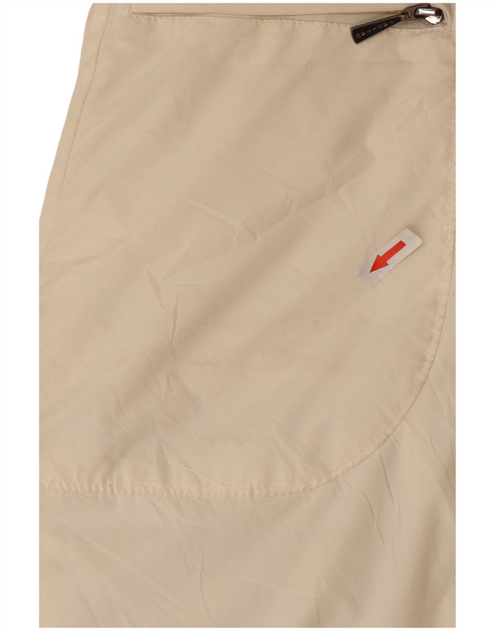 Casaco acolchoado feminino vintage IT 48 XL poliéster branco