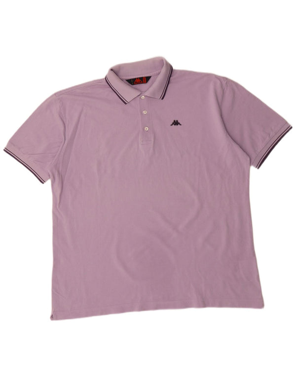 Camisa polo masculina Kappa 2XL algodão roxo