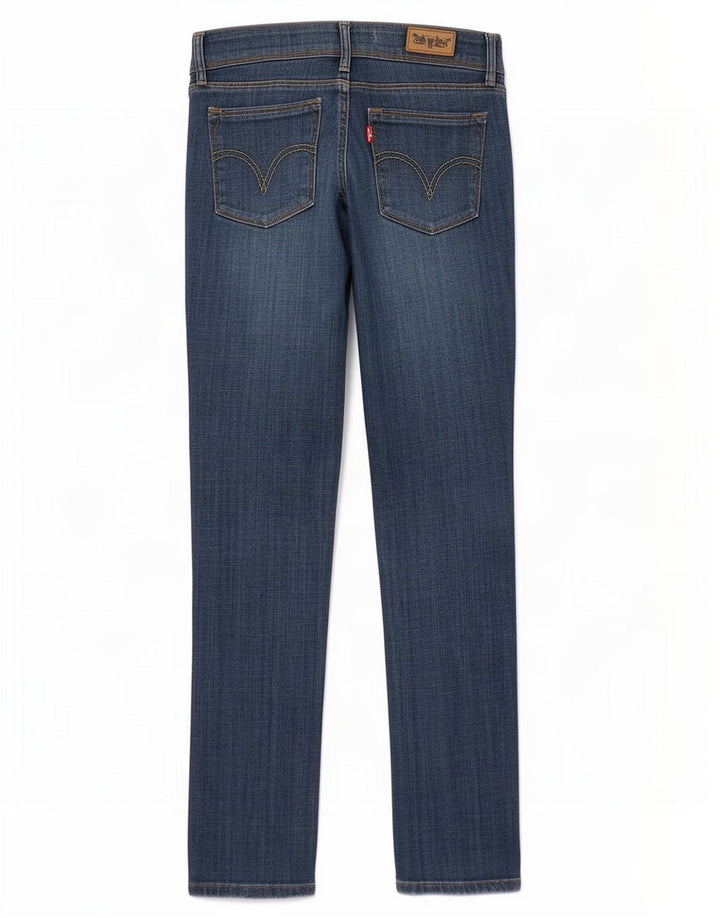 Calça jeans feminina Levi's 571 Slim W31 L32 azul algodão