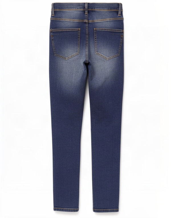 Zara Mens Distressed Slim Jeans EU 40 Médio W31 L26 Azul Algodão