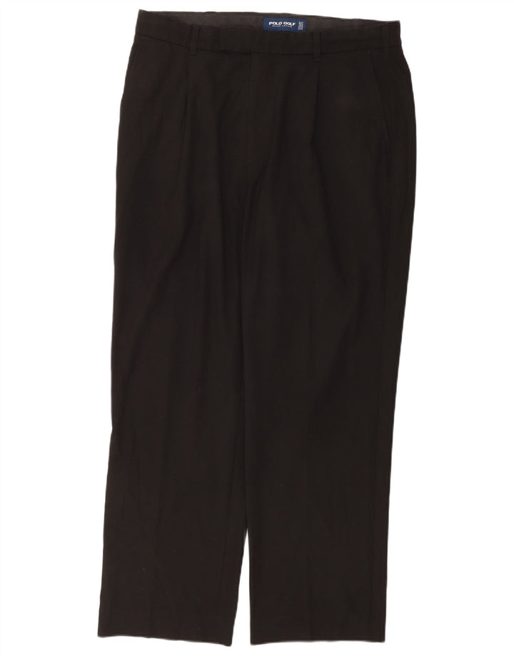 Calça Chino Masculina Ralph Lauren W36 L32 Poliéster Preto