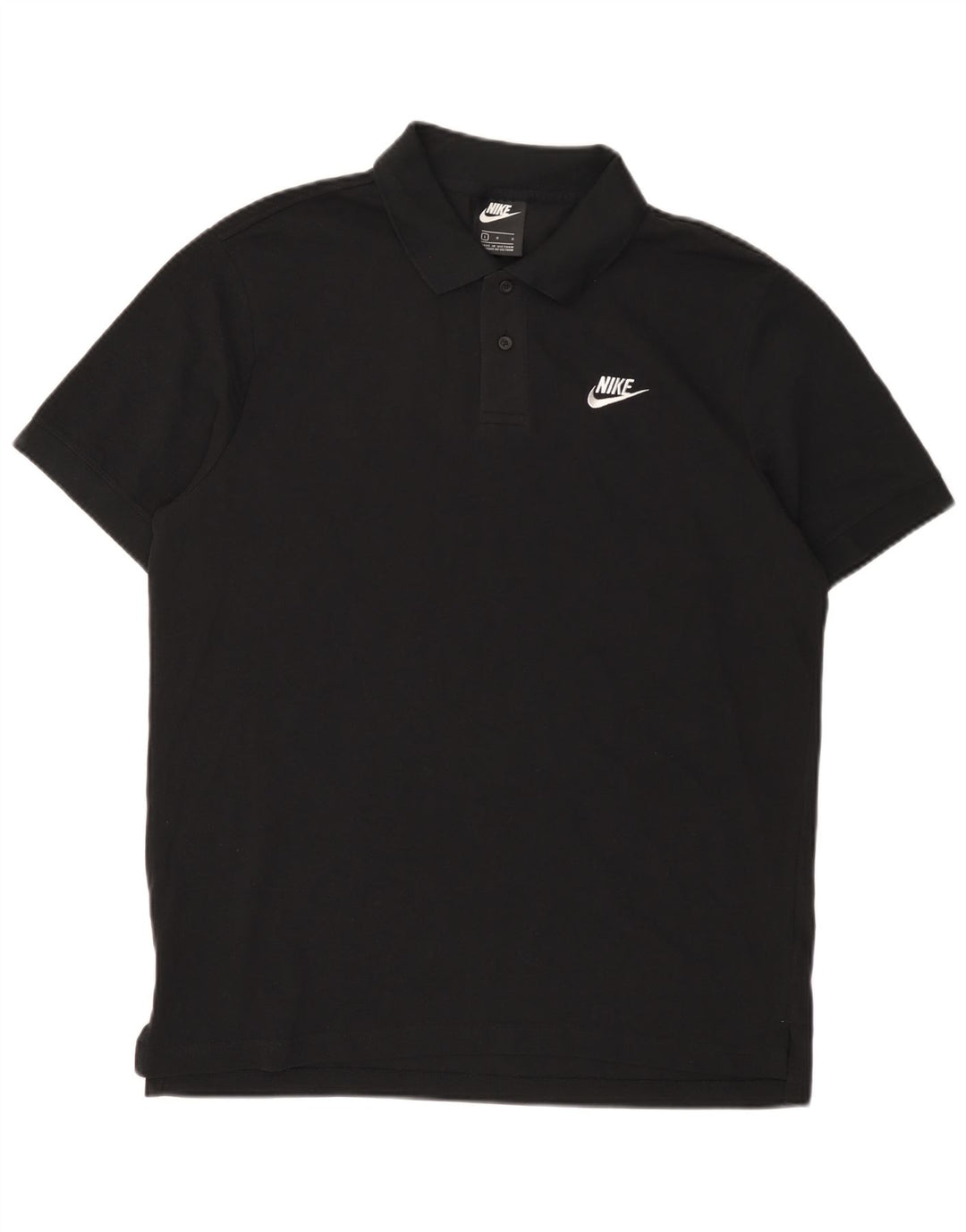 Camisa polo masculina Nike grande algodão preto