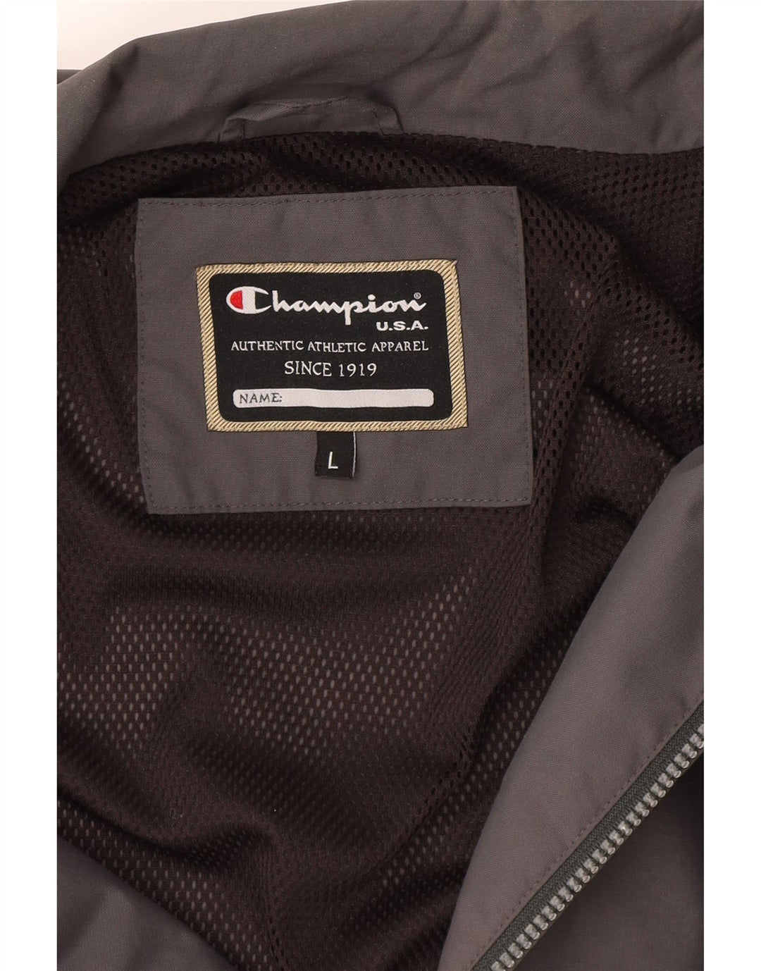 Champion Womens Tracksuit Top Jacket UK 16 Grande Cinza