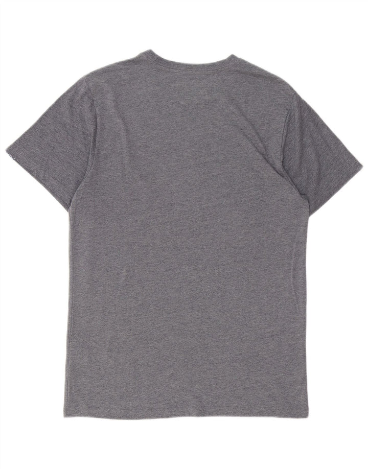 Vans Camiseta masculina gráfica Top cinza médio algodão manchado