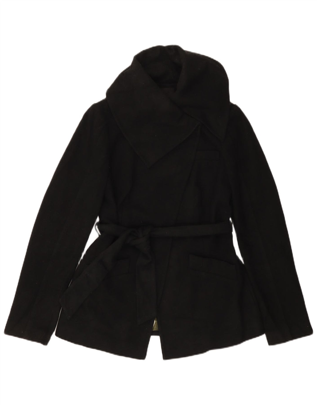 Trench coat feminino TED BAKER tamanho 2 pequeno de lã preta