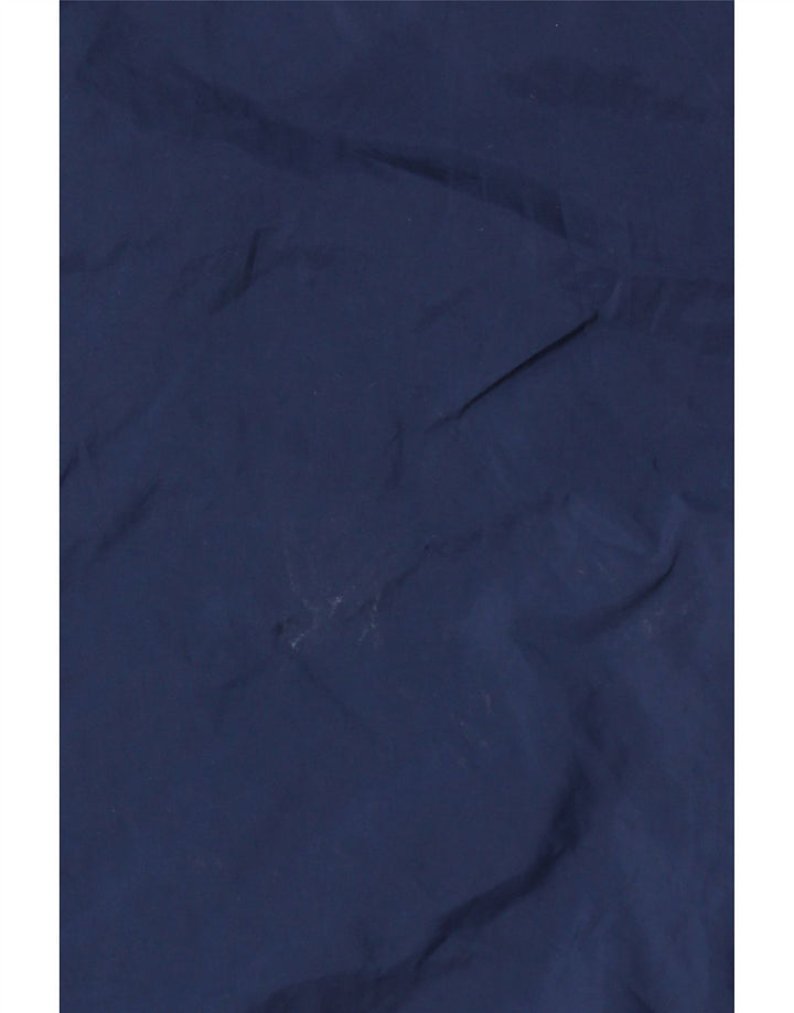 Jaqueta de chuva masculina Puma Graphic com capuz UK 34 XS azul marinho poliéster