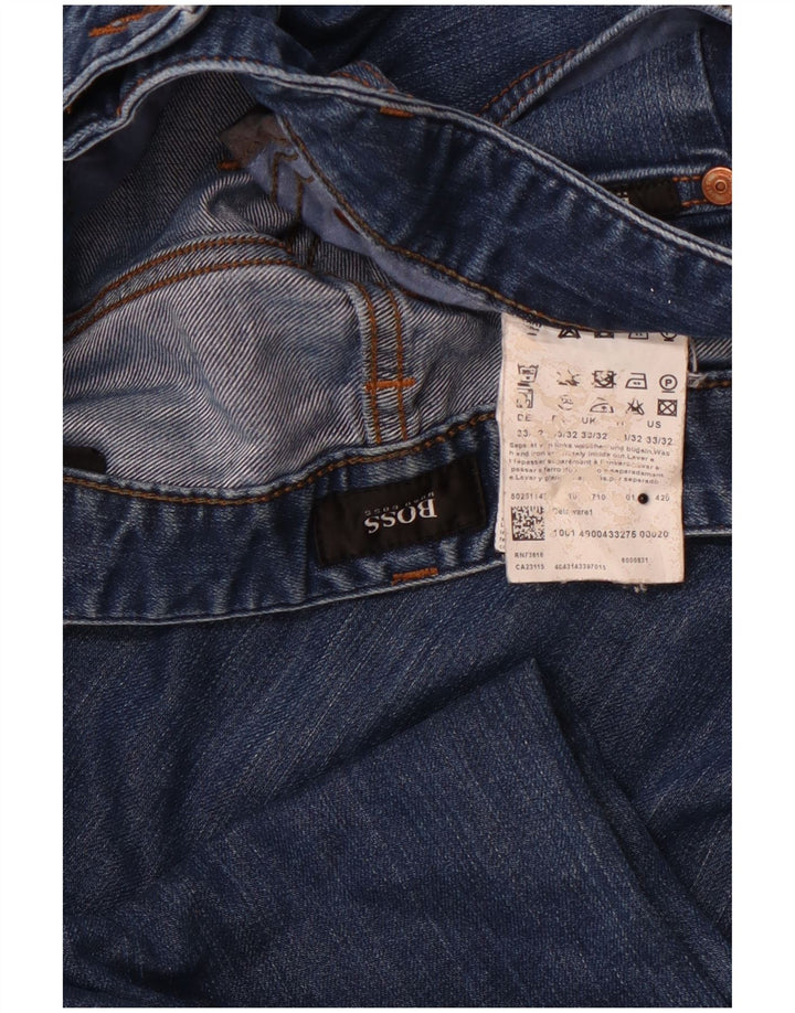 HUGO BOSS Jeans Slim Feminino W33 L32 Azul Algodão