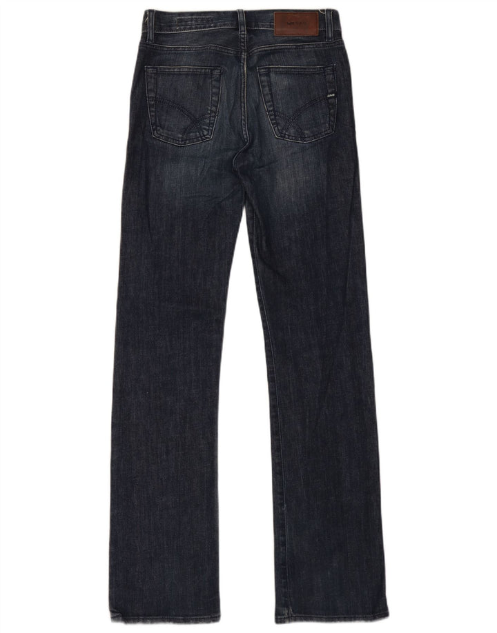 Gas Mens Bootcut Jeans W28 L34 Azul Marinho Algodão