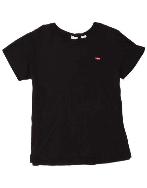Camiseta feminina Levi's UK 18 XL algodão preto