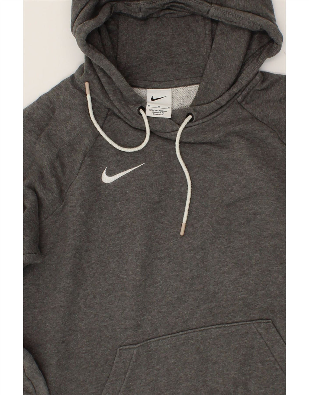 NIKE Mens Hoodie Jumper Medium Grey Cotton Vintage Nike and Second-Hand Nike from Messina Hembry 