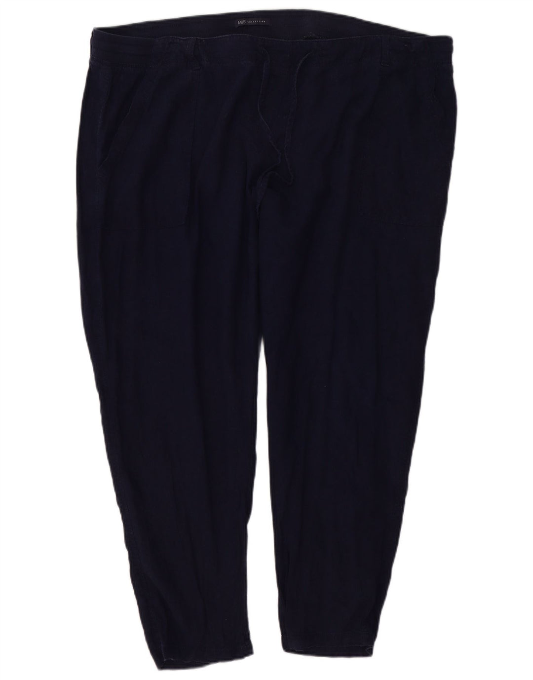 Calça Chino Feminina Marks & Spencer Slim W46 L26 Azul Marinho