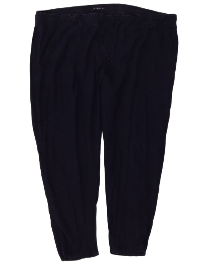 Calça Chino Feminina Marks & Spencer Slim W46 L26 Azul Marinho