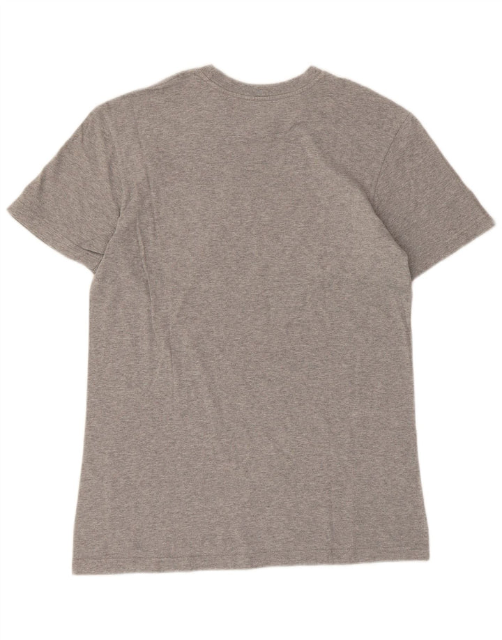 Camiseta Nike masculina regular fit gráfica top pequeno cinza manchado