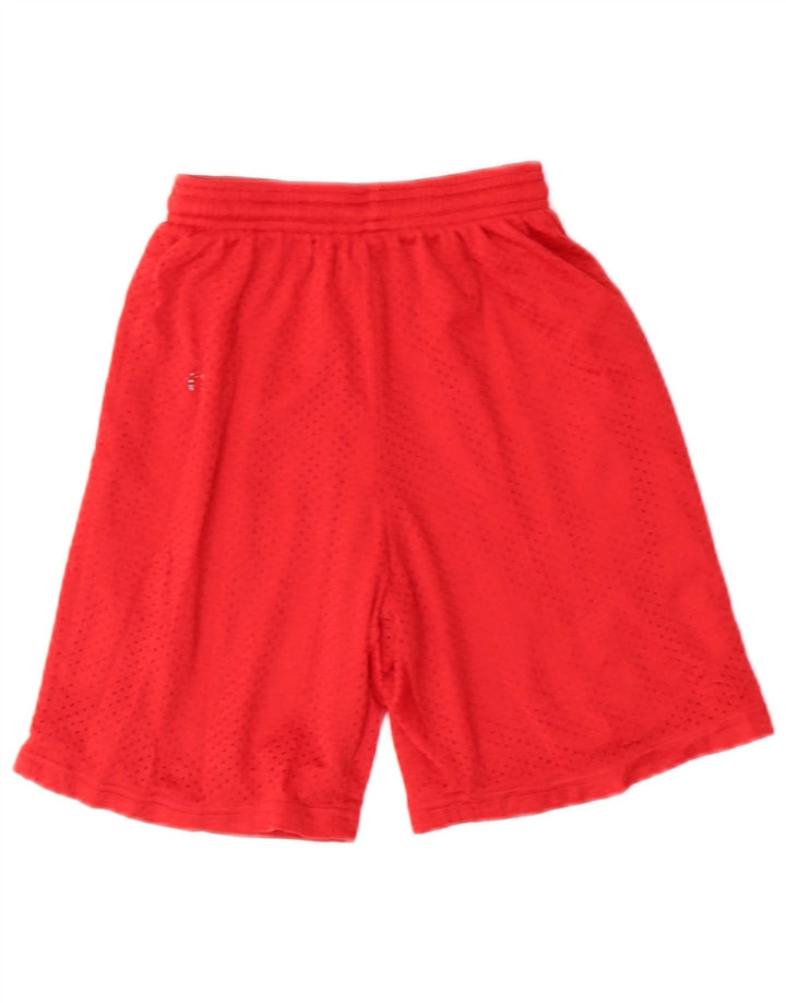 Russell Athletic Boys Sport Shorts 9-10 anos pequeno vermelho nylon
