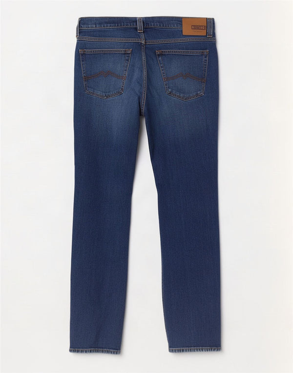 Jeans retos masculinos Mustang W32 L31 azul marinho