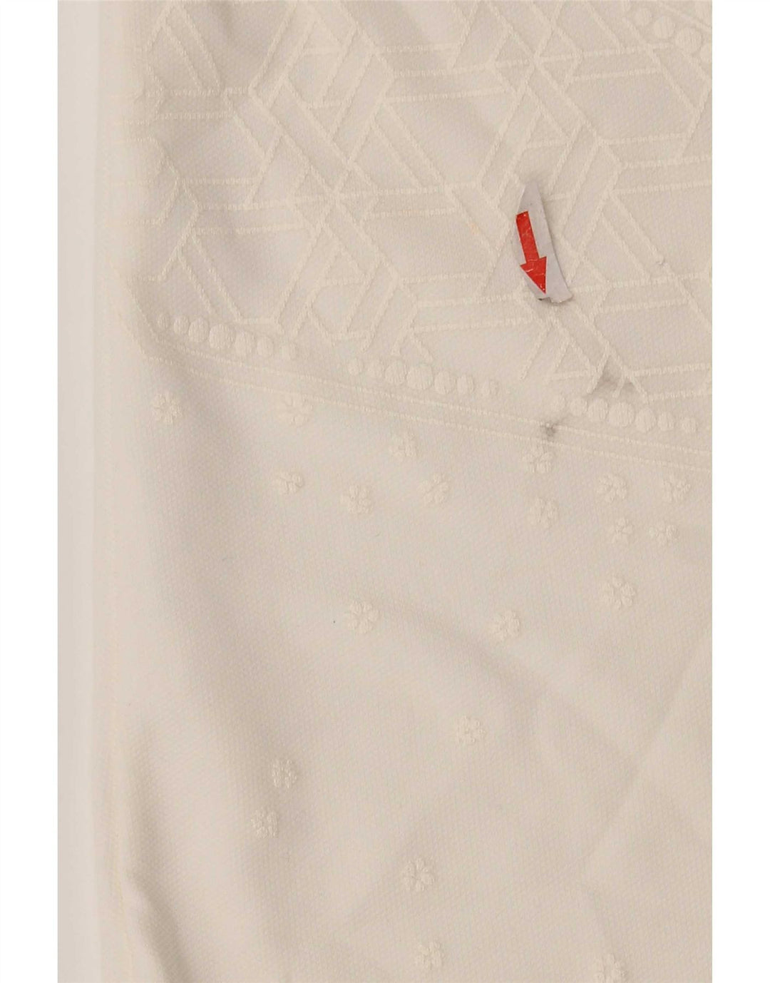 Vestido feminino Zara Shift UK 12 médio branco paisley