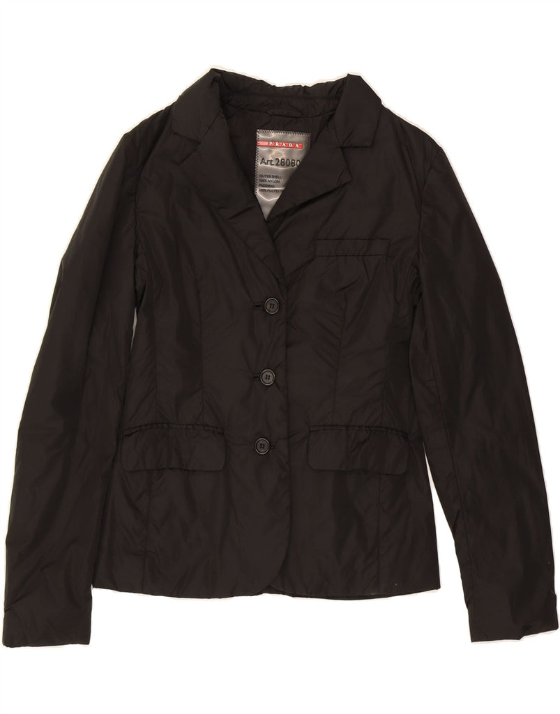PRADA Womens Utility Jacket IT 40 Small Black Nylon Vintage Prada and Second-Hand Prada from Messina Hembry 