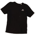 Adidas Mens Camiseta Top Pequeno Algodão Preto