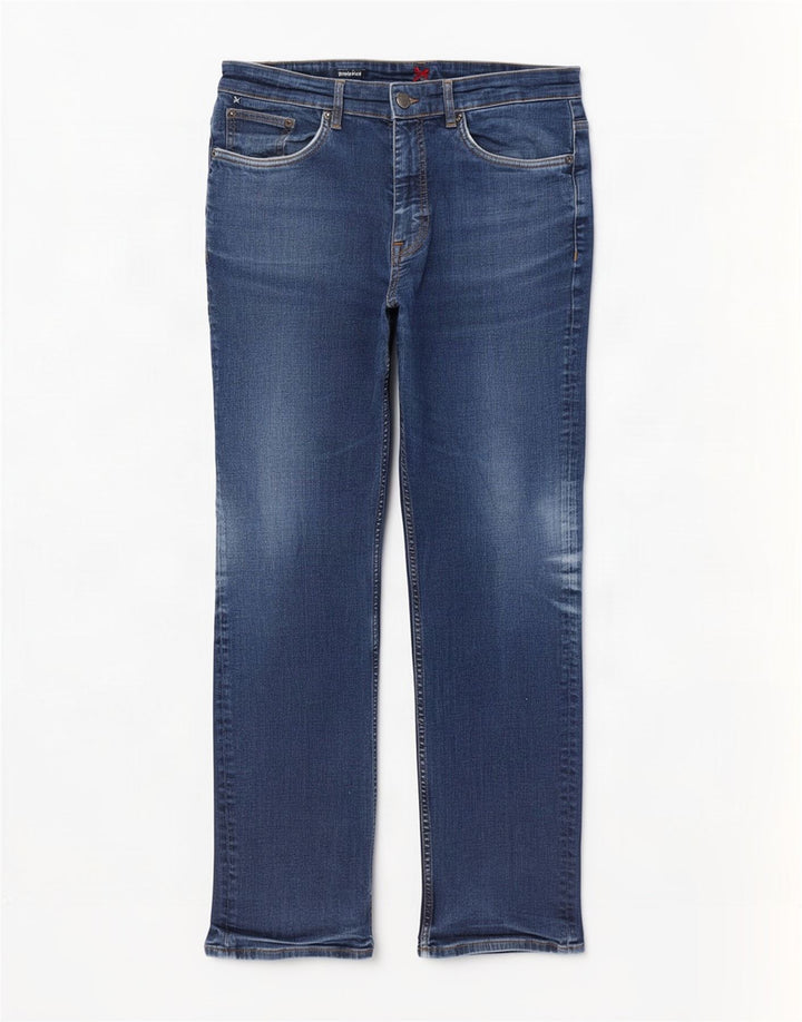 Crew Clothing Masculino Jeans Reto W36 L30 Azul Algodão
