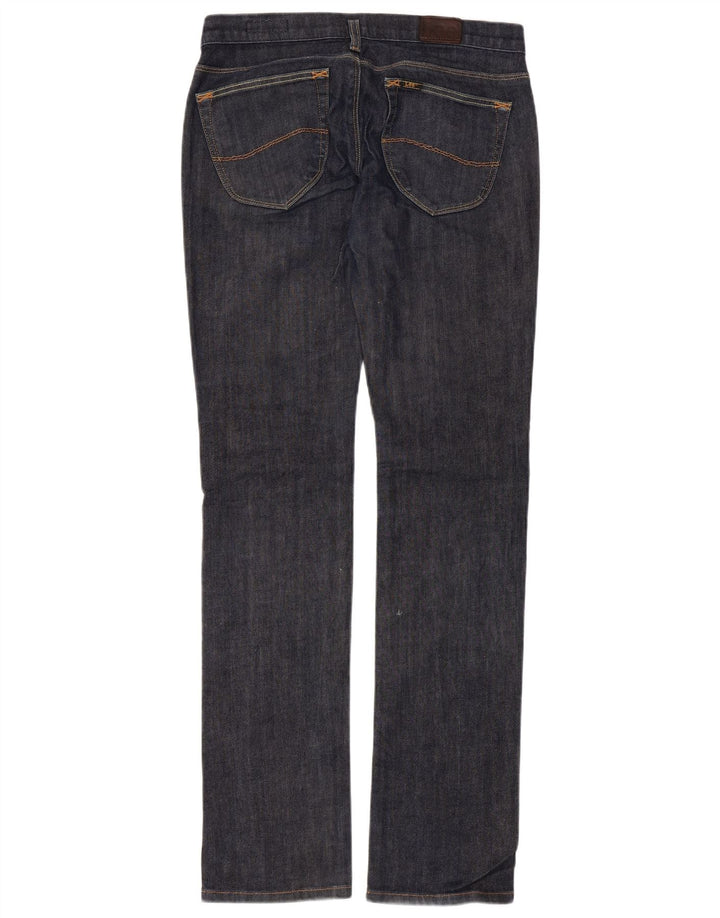 Lee Womens Lynn Slim Jeans W30 L35 Azul Marinho Algodão
