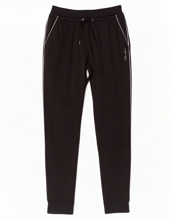 Calça esportiva feminina Champion Heritage Fit Joggers UK 8 pequena preta