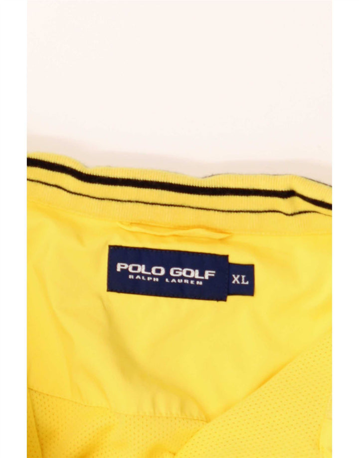 Camisa polo Ralph Lauren masculina de manga curta XL poliéster amarelo
